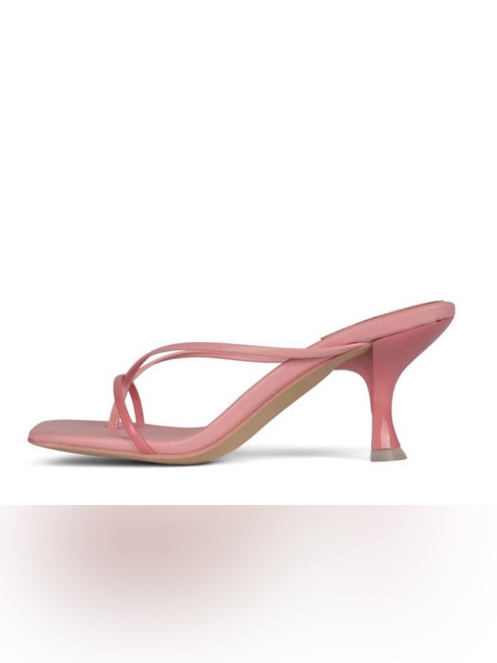 JEFFREY CAMPBELL Tenant Sandal Kitten Heels Square Toe Strappy Shoes 6